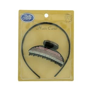 Pretty Miss Hair Plastic Bound With Chip Multicolour 2 PCS