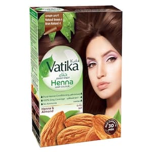 Vatika Naturals Henna Hair Color Natural Brown 10g