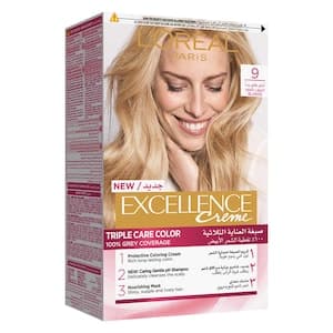 L'Oreal Paris Excellence Cream Triple Care Permanent Hair Colour 9 Very Light Blonde