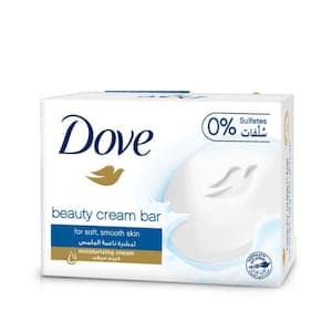 Dove Moisturising Soap Bar Nourishing Formula For All Skin Types Original With ¼ Moisturising Cream 160g