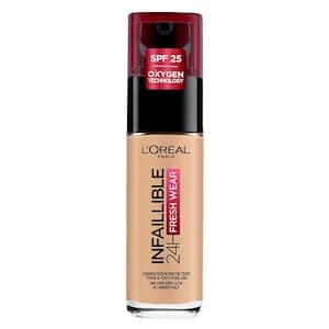 L'Oreal Paris Infallible 24h Fresh Wear Liquid Foundation, 200 Golden Sand