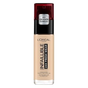 L'Oreal Paris Infallible 24h Fresh Wear Liquid Foundation, 130 True Beige