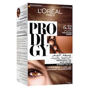 L'Oreal Paris Prodigy Ammonia-Free Permanent Oil Hair Colour 6.32 Dark Golden Blonde