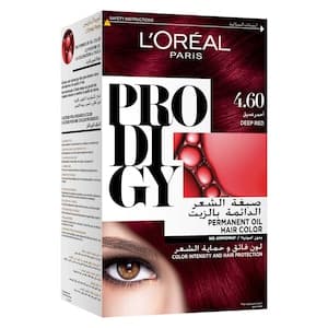 L'Oreal  Paris Prodigy Ammonia Free Permanent Oil Hair Colour 4.60 Deep Red
