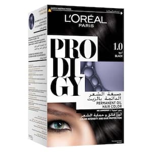 L'Oreal Paris Prodigy Ammonia-Free Permanent Oil Hair Colour 1.0 Black