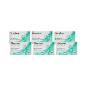 Himalaya Herbals Cucumber Refreshing Soap Bar 125g Pack of 6