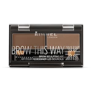Rimmel London Brow This Way Eyebrow Sculpting Kit, Medium Brown