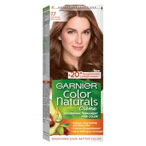 Garnier Color Naturals Crème Nourishing Permanent Hair Color, 7.7, Deer Brown