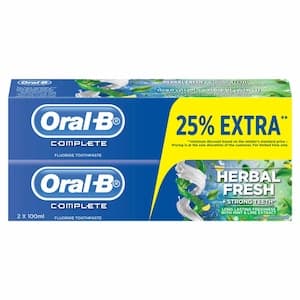 Oral-B Complete Herbal Fresh & Strong Teeth Toothpaste 100ml Pack of 2