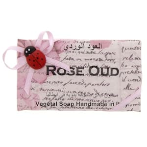Alchimia Rose Oud Handmade Vegetal Soap Pink 200g