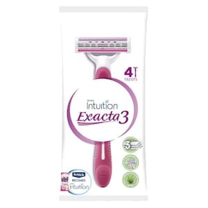 Schick Intuition Exacta3 Disposable Razor For Women Pack of 4