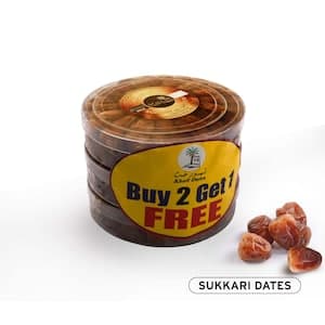 Khatt Sukkary Dates 500G X2 Get 1 Free