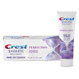 Crest 3D White Brilliance Toothpaste, Perfection Advanced Whitening, 75ml