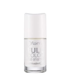 Flormar Full Colour Nail Enamel, Shade White Classic, 8ml