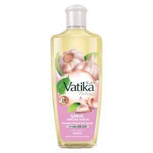 Vatika Naturals Garlic Enriched Hair Oil Repair and Restore, 300ml