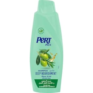 Pert Plus Deep Nourishment Shampoo for Dry Hair with Olive Oil and Rosemary Extract, 600ml