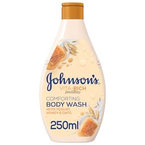 Johnson's Vita-Rich Body Wash Nourishing and Comforting Skin Care Formula, with Yogurt, Honey, and Oats, 250ml