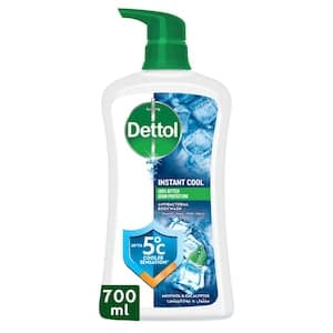 Dettol Cool Shower Gel & Body Wash, Menthol & Eucalyptus Scent, 700ml