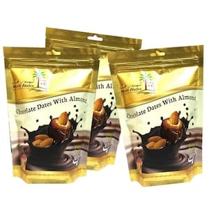 Khatt Chocolate Dates With Almond 3-Piece Pack