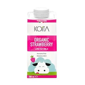 Koita Organic Strawberry Milk Added Vitamin A & D3 200ml