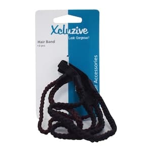 Xcluzive Hair Band Black, Pack of 2