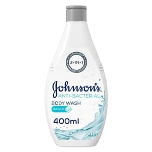 Johnson's  Body Wash Anti-Bacterial Sea Salts, 99.9% Germ Removal 400ml