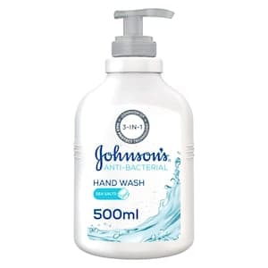 Johnson's  Hand Wash Anti-Bacterial Sea Salts, 99% Germ Removal, 500ml
