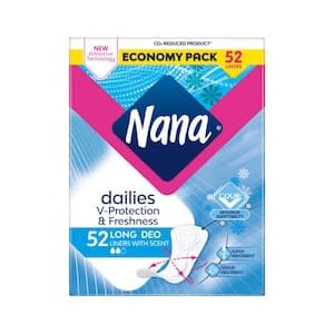 Nana Pantyliners Fresh Long Scented, 52 Liners