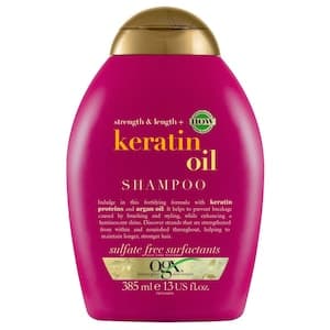 OGX Shampoo Strength & Length+ Keratin Oil New Gentle and PH Balanced Formula 385ml