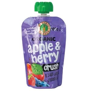 Organic Larder Apple and Berry Crush Compote, 100g