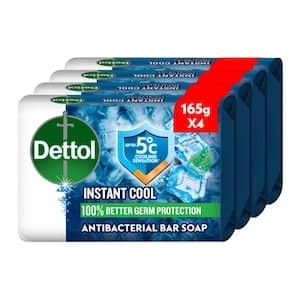 Dettol Cool Bathing Soap, Menthol & Eucalyptus Scent, 165g Pack of 4
