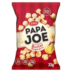 Tiffany Papa Joe Movie Theatre Butter Popcorn 33g