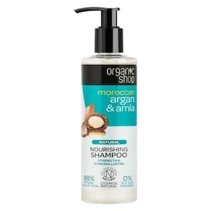 Organic Shop Moroccan Argan And Amla Natural Nourishing Hair Shampoo White 280ml