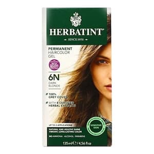Herbatint Permanent Hair Colour Gel, Shade 6N Dark Blonde, 135ml