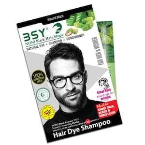 BSY Noni Black Hair Magic Dye Shampoo Black 12ml
