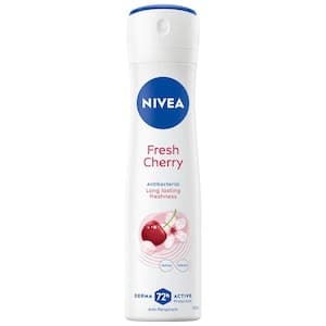 NIVEA Fresh Cherry, 72H Derma Active Protection Antiperspirant for Women, Spray 150ml