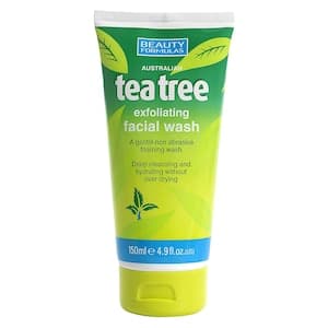 Beauty Formulas Australian Tea Tree Exfoliating Facial Wash Green, 150ml