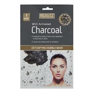 Beauty Formulas Activated Charcoal Detoxifying Bubble Face Mask Black