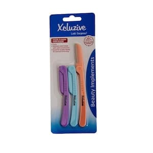 Xcluzive Facial and Body Hair Razor Multicolour, Pack of 3