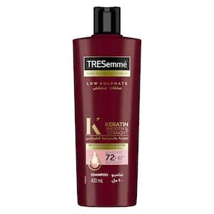 TRESemmé Keratin Smooth & Straight Shampoo With Argan Oil Enjoy Up To 72 Hours Of Frizz Control 400ml