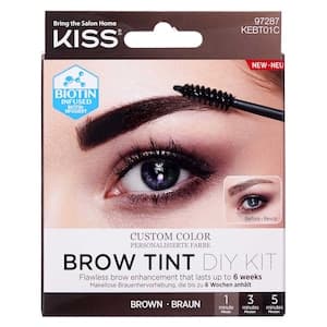 Kiss Brow Tint Kit Brown