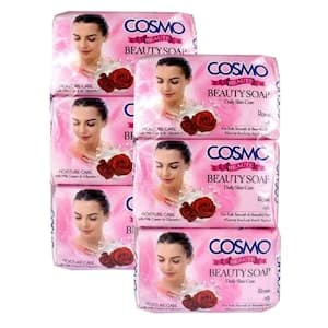 Cosmo Rose Beauty Soap, 125g, Pack of 6