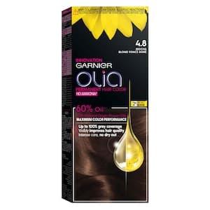 Garnier Olia Ammonia-Free Hair Colour, Shade 4.8 Mocha