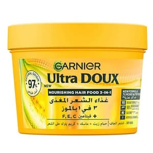 Garnier Ultra Doux Nourishing Banana 3-in-1 Hair Food For Dry Hair, 390ml