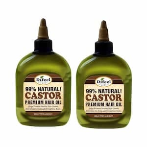 Difeel 99% Natural Castor Premium Hair Oil Green 75ml Pack of 2