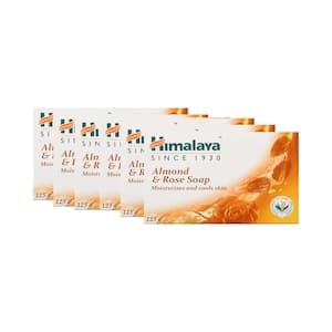 Himalaya Almond and Rose Soap, 125g, Pack of 6