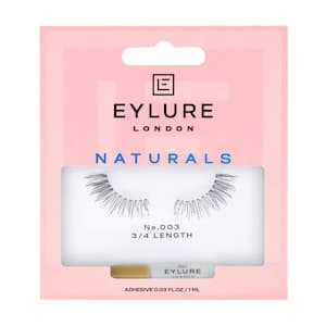 Eylure Naturals False Lashes with Glue, 003 Black