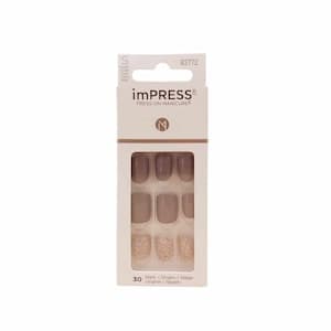 Impress False Nails Brown, 30 PCS