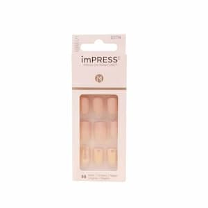 Impress False Nails Beige, 30 PCS