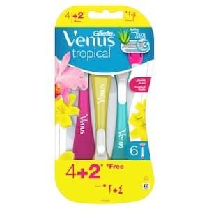 Gillette Venus Tropical Razor, 6 PCS